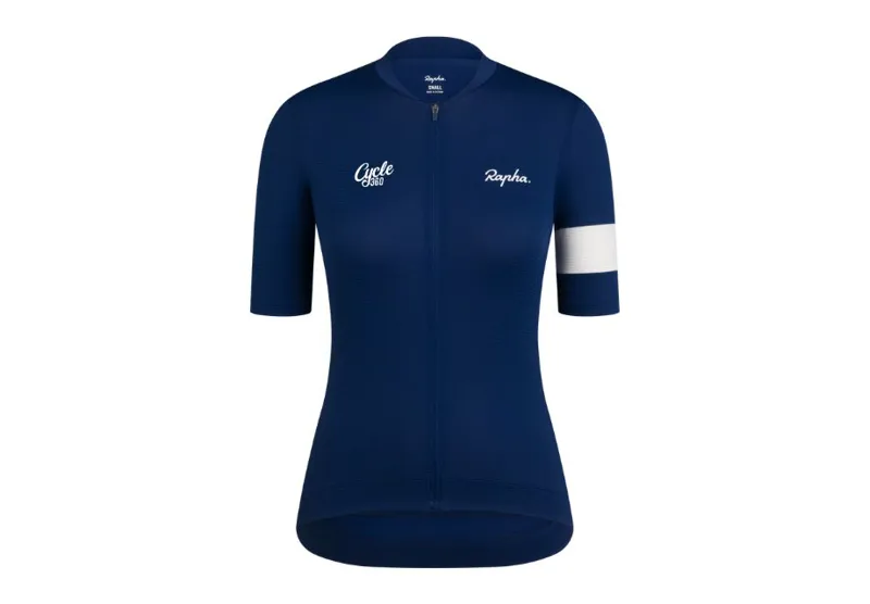Rapha Women's Core Lightweight Jersey in Navy/White Limited Edition Cycle 360 Isle of Man