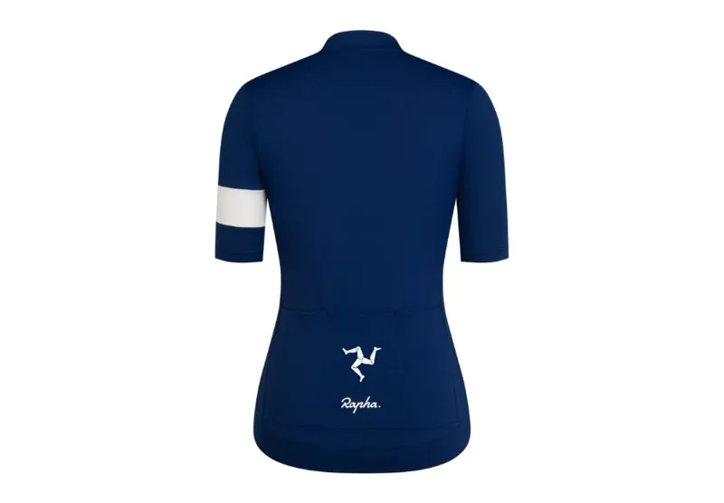 Rapha Women's Core Lightweight Jersey in Navy/White Limited Edition Cycle 360 Isle of Man-1