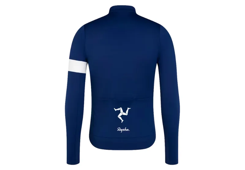 Rapha Core Thermal Long Sleeve Cycling Jersey in Navy Cycle 360 Limited Edition-1