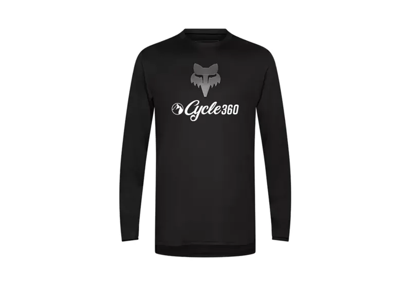 Fox Ranger Long-sleeve Jersey Fox Head in Black Cycle 360 Edition
