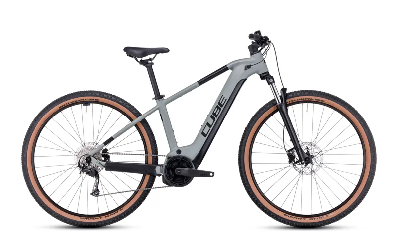 Cube Reaction Hybrid Perf 625 Electric Mountain Bike in Grey/Black