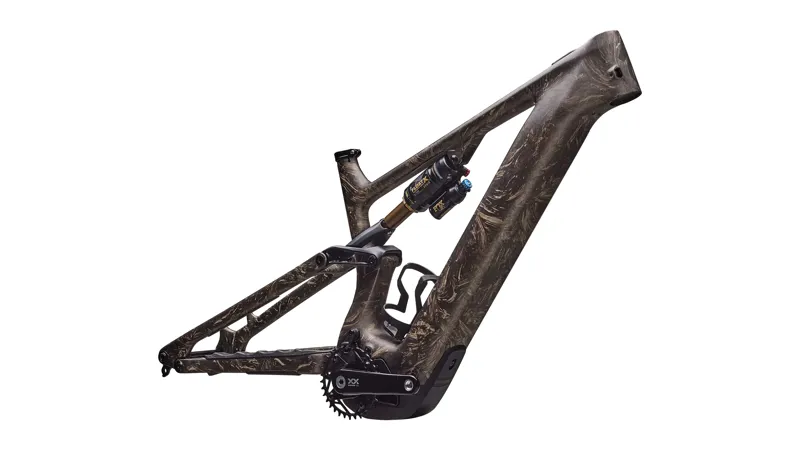 Specialized S-Works Turbo Levo 4 Frameset in Satin Taupe / Gunmetal Strata / Metallic Obsidian-1