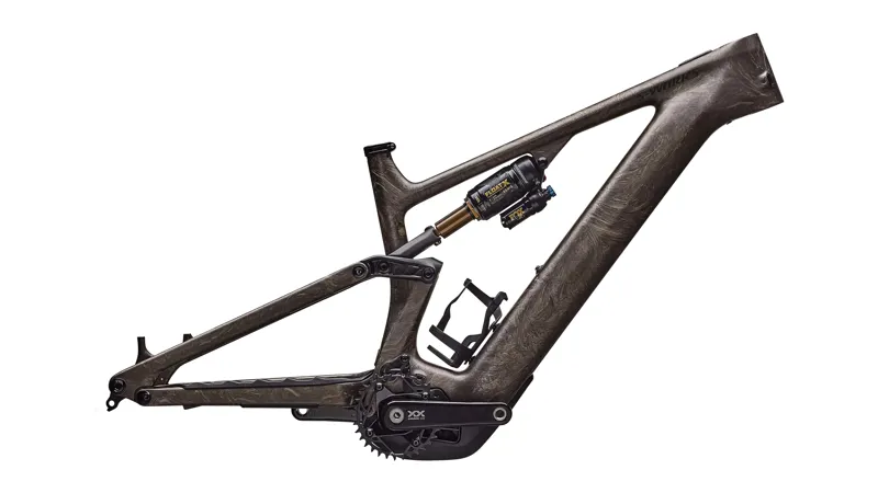 Specialized S-Works Turbo Levo 4 Frameset in Satin Taupe / Gunmetal Strata / Metallic Obsidian