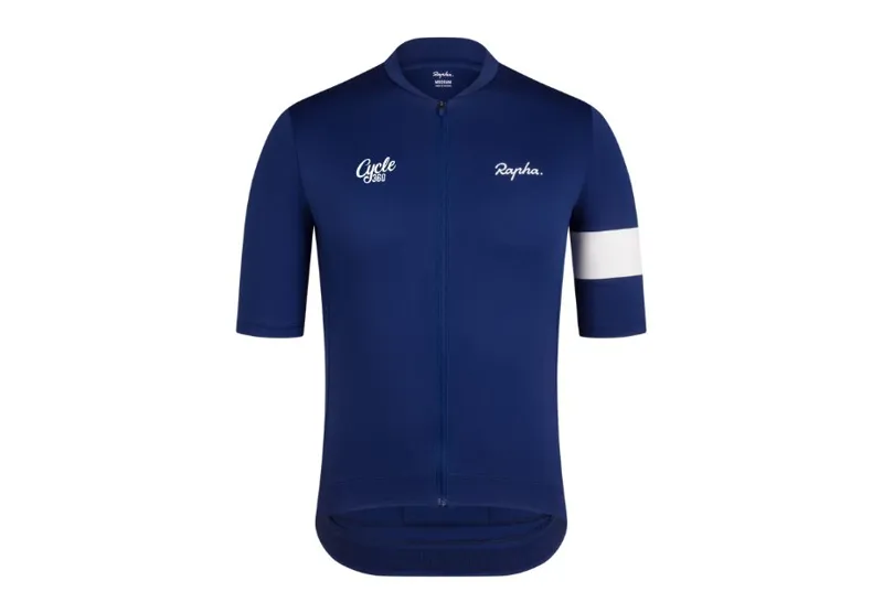 Rapha Men's Core Jersey in Navy/White Limited Edition Cycle 360 Isle of Man