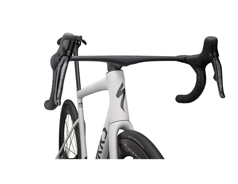 Specialized S-Works Tarmac SL8 in Satin Fog Tint/Green Ghost Pearl/Red-3