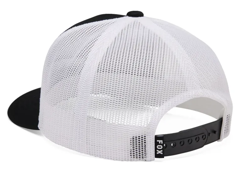 Fox Youth Checker Mesh Trucker Hat in Black-1