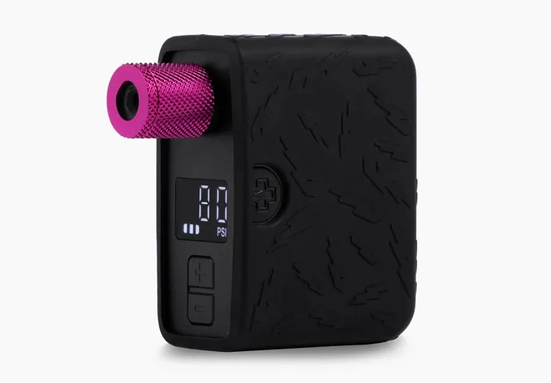 Muc-Off AirMach Electric Mini Pro Air Compressors in Black/Pink