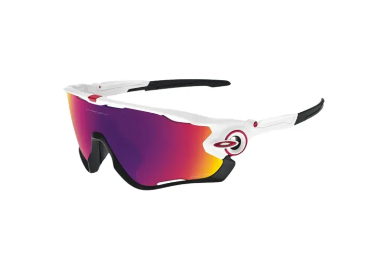 Oakley Jawbreaker in White/Black/Prizm Road