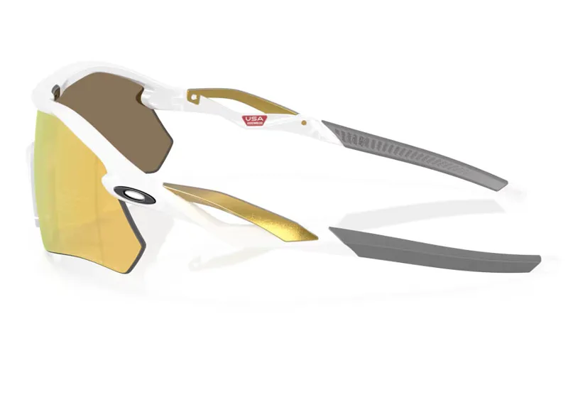 Oakley Radar Plate 24k Gold lens with white frame-2