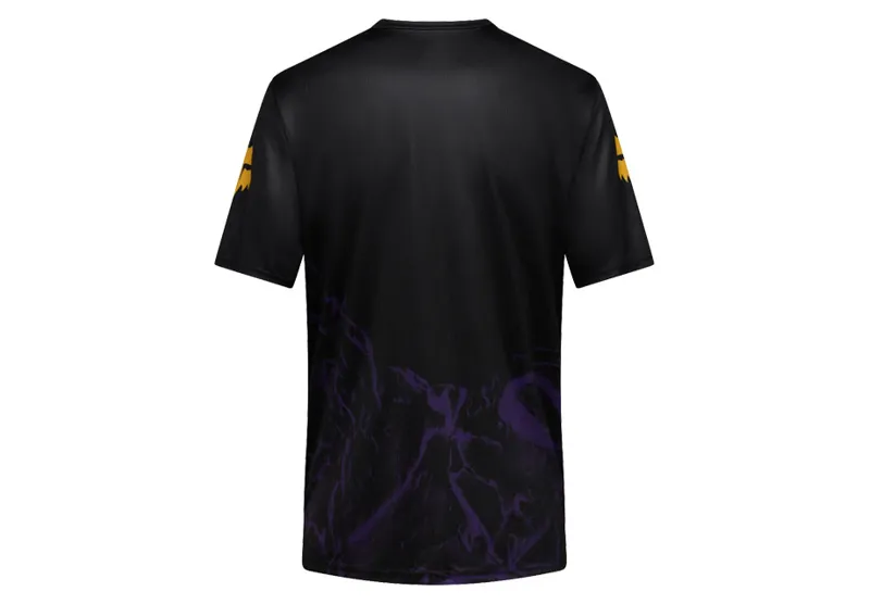 Fox Ranger Jersey Image Print in Plum Purple-1