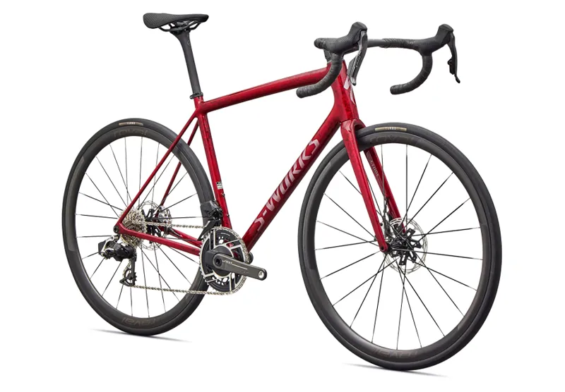Specialized S-Works Aethos 2 - SRAM Red AXS in Sandstone Metallic Base/Red Tint-1