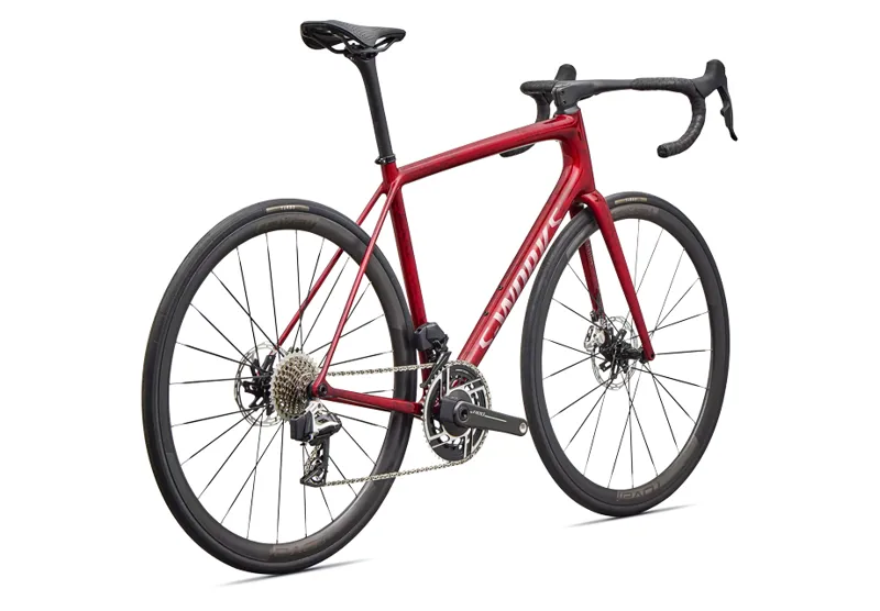 Specialized S-Works Aethos 2 - SRAM Red AXS in Sandstone Metallic Base/Red Tint-2