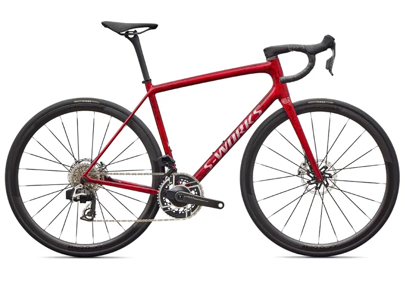 Specialized S-Works Aethos 2 - SRAM Red AXS in Sandstone Metallic Base/Red Tint