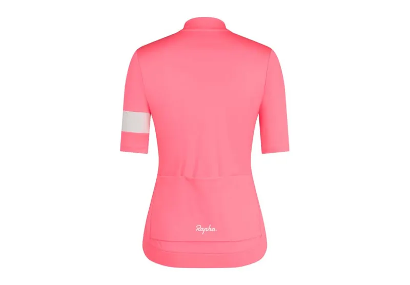 Rapha Women's Core Jersey in High-Vis Pink/White-1