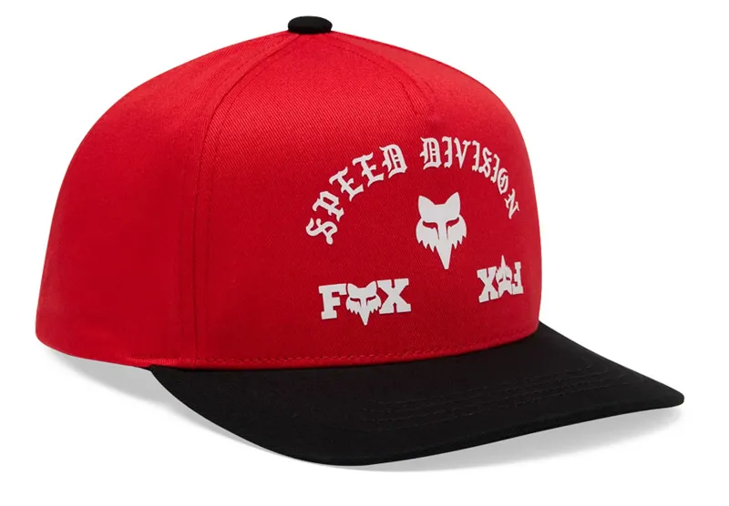 Fox Youth Icon Snapback Hat in Red