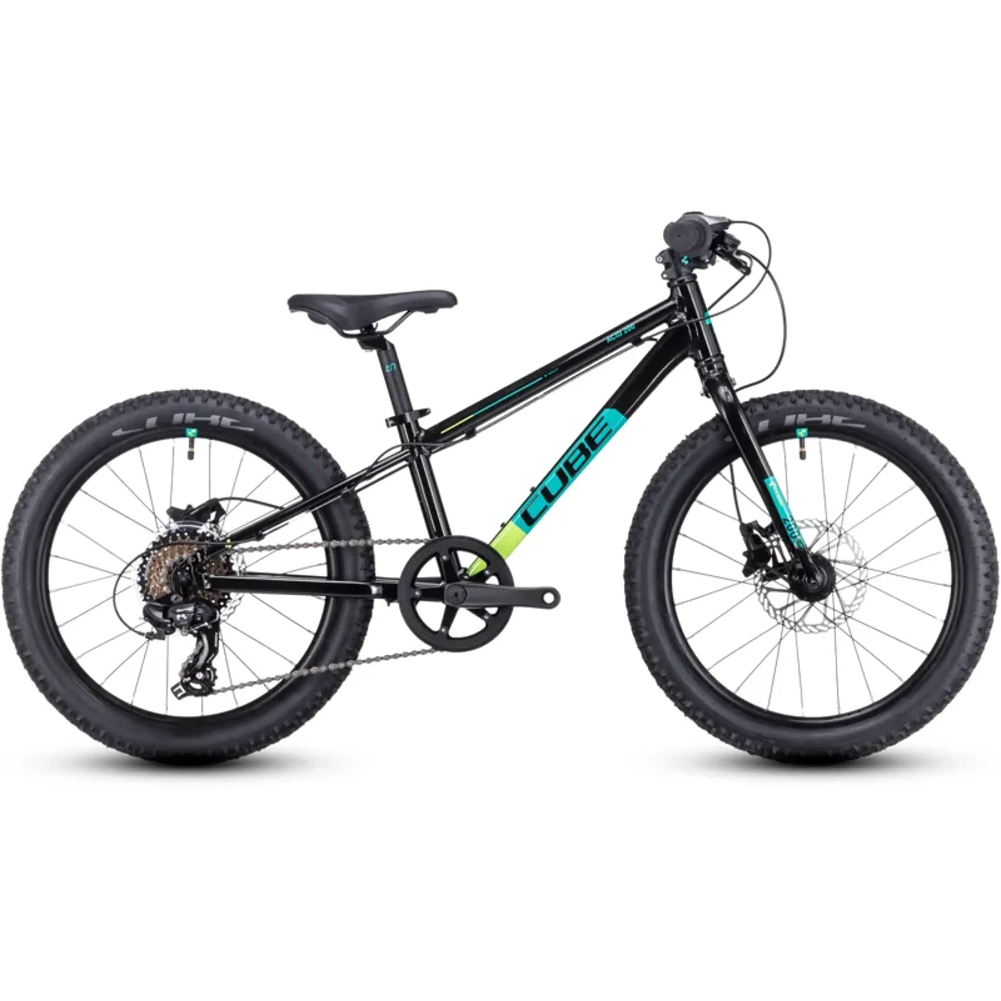 Disk Child Cube Acid 200 Disc Children's Bike in Black/Green