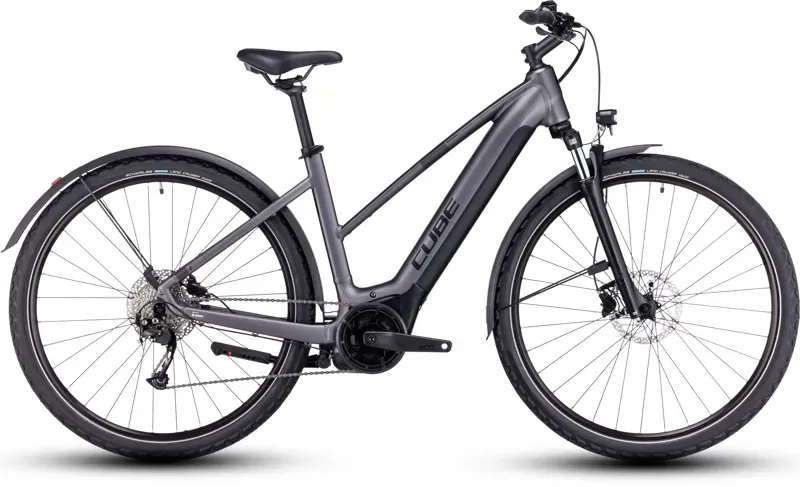 Cube Nuride Hybrid Perf 625 Allroad Electric Hybrid Bike in Graphite-1