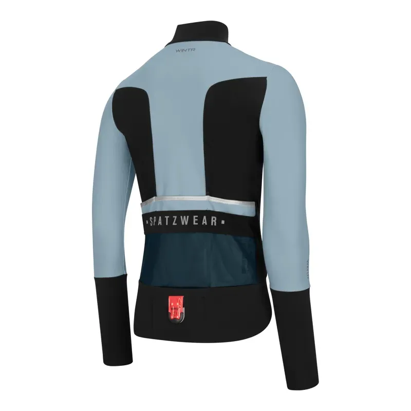 Spatzwear Wintr Jacket with Bundled Burnr Light in Baby Blue-2