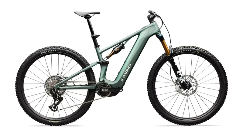 Specialized S-Works Turbo Levo R eMountain Bike in Gloss Fjord Metallic